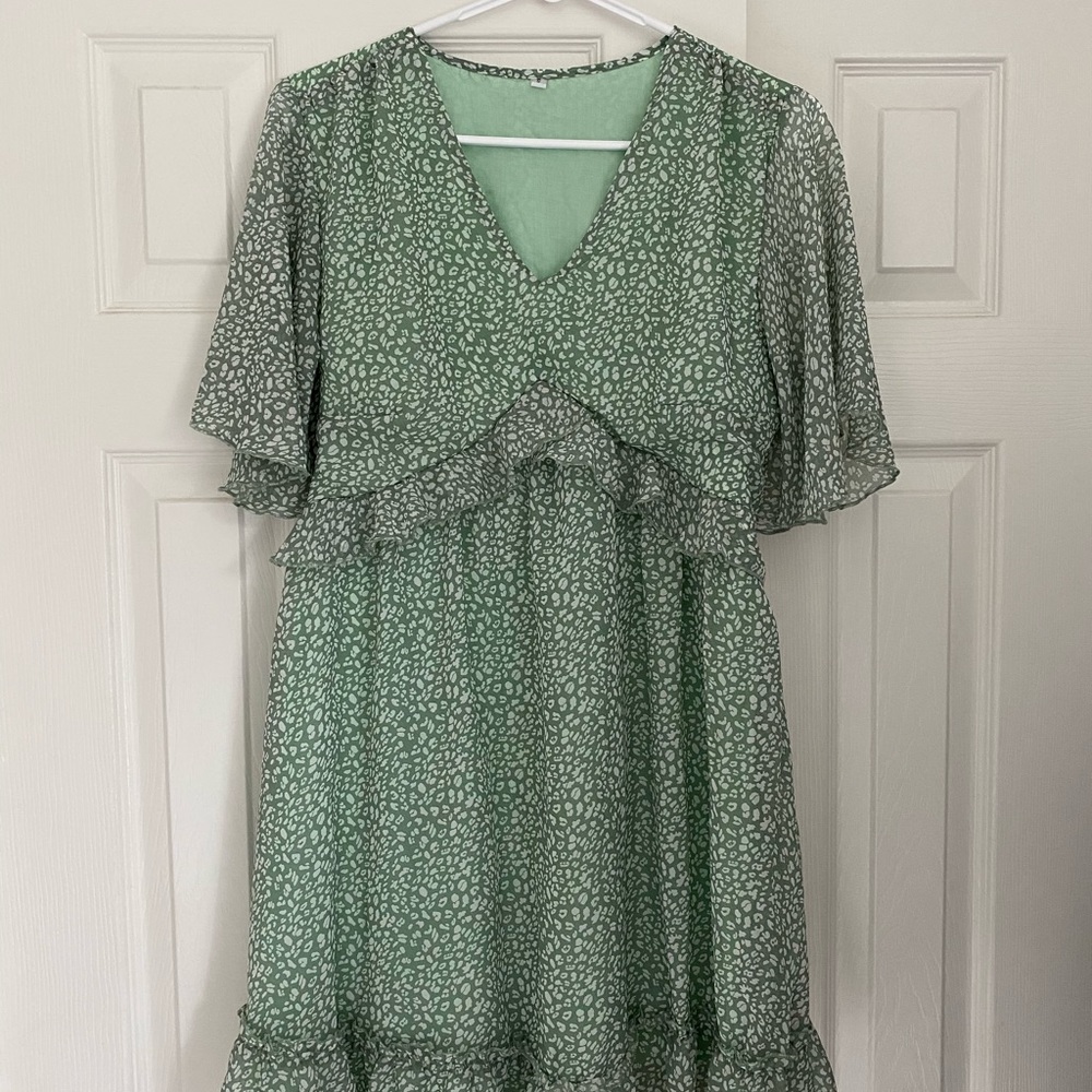 Floral Ruffle Mini Dress - Picture 4 of 4